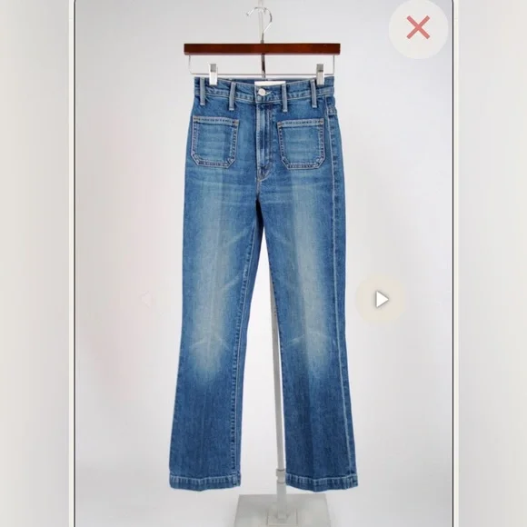 MOTHER denim - Hustler Patch Pocket flood jeans, size 28 - Picture 3 of 9